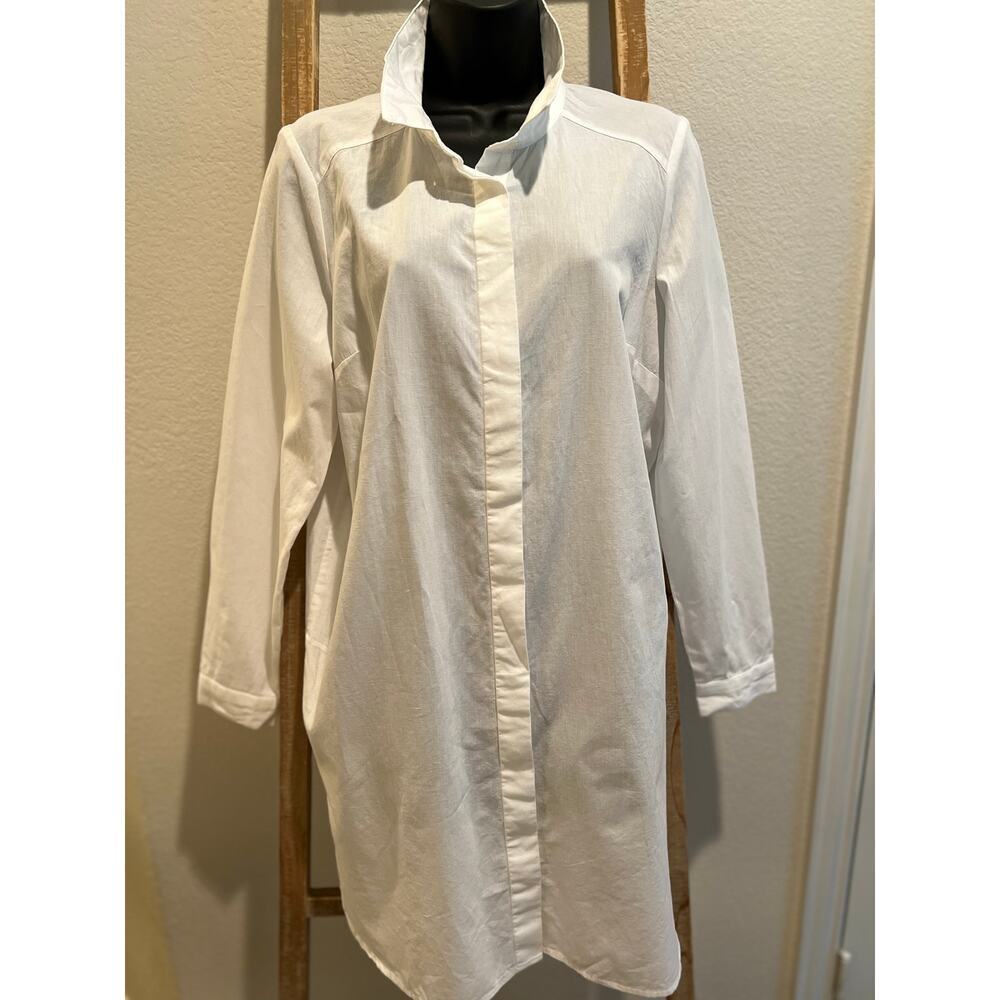 ASOS shirt dress white 6